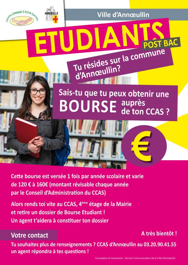 bourse etudiant post bac ville d annoeullin